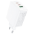 AceFast gyorstöltő GaN (2x USB-C / USB-A) PPS / PD / QC4+ 65W fehér (A41)