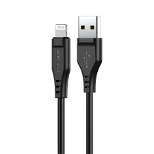 AceFast kábel MFI USB - Lightning 1.2m, 2.4a fekete (C3-02 fekete) mobiltelefon kellék