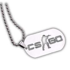Acél Counter Strike CS GO nyaklánc nyaklánc