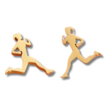  Acél futó nő fülbevaló fülbevaló