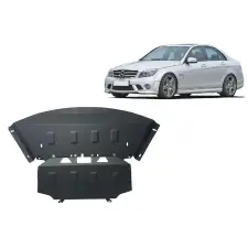  Acél motor, hűtő védőlemez Mercedes C-Class W204 - (2006-2014) karosszéria elem