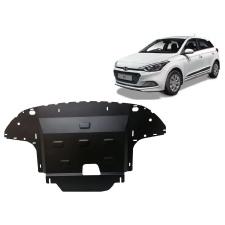  Acél motor, kapcsolószekrény, hűtő védőlemez Hyundai i20  - (2015-2020) karosszéria elem