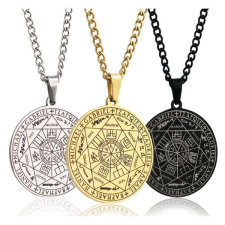  Acél &quot;A Hét Arkangyal&quot; nyaklánc nyaklánc