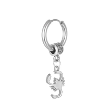  Acél skorpió fülbevaló fülbevaló