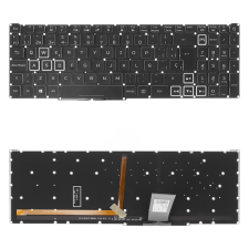 Acer 6B.Q84N2.052 gyári új, spanyol RGB háttérvilágításos laptop billentyűzet, keret nélkül laptop alkatrész