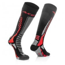 Acerbis cross zokni - MX Pro - fekete/piros motocross mez