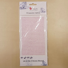 ACH Félgyöngy öntapadós 3mm babarózsaszín dekorációs kellék