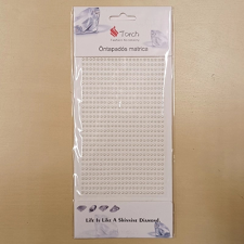 ACH Félgyöngy öntapadós 3mm gyöngyház fehér dekorációs kellék