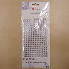 ACH Strasszkő öntapadós 6mm ezüst dekorációs kellék