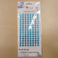 ACH Strasszkő öntapadós 8mm égkék dekorációs kellék