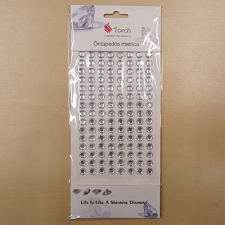 ACH Strasszkő öntapadós 8mm ezüst dekorációs kellék