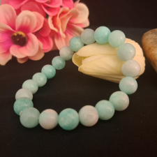  Achát szerencse karkötő 1 cm-es /76) karkötő