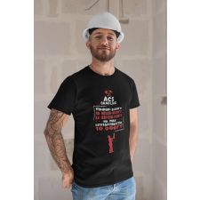 Ács óradíjak fekete póló egyedi ajándék