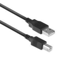 Act AC3032 USB 2.0 nyomtató kábel 1.8m Fekete kábel és adapter