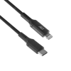 Act AC3095 USB2.0 charging/data cable C male - Lightning male 1m Black