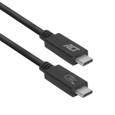  ACT AC7451 USB4 40Gbps connection cable C male - C male 0.8m USB-IF certified Black kábel és adapter
