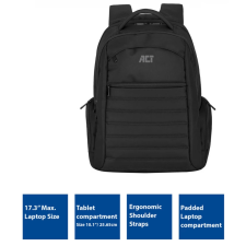 Act AC8535 Urban Laptop Backpack 17,3&quot; Black számítógéptáska