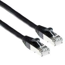 Act ACT CAT6A S-FTP Patch Cable 0,5m Black kábel és adapter