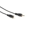 Act Audio connection cable 1x 3,5 mmm jack male to 1x 3.5mm stereo jack female 3m Black AK2030