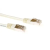 Act CAT5e F-UTP Patch Cable 1m Ivory IB7201