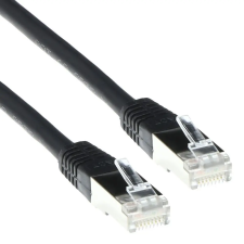 Act CAT5e F-UTP Patch Cable 5m Black  IB7905 kábel és adapter