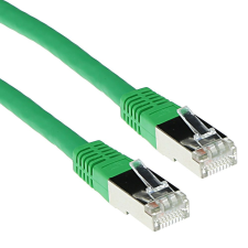 Act CAT5e F-UTP Patch Cable 5m Green  IB7705 kábel és adapter