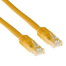 Act CAT5e U-UTP Patch Cable 0,5m Yellow  IB5800 kábel és adapter