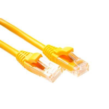 Act CAT5e U-UTP Patch Cable 1m Yellow IK5801 kábel és adapter