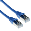 Act CAT6A S-FTP Patch Cable 0,5m Blue FB6600