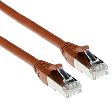Act CAT6A S-FTP Patch Cable 15m Brown FB2215 kábel és adapter