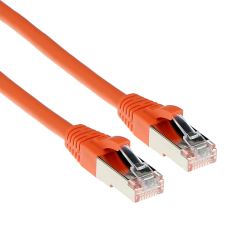 Act CAT6A S-FTP Patch Cable 1m Orange FB2101 kábel és adapter