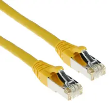 Act CAT6A S-FTP Patch Cable 1m Yellow  FB7801 kábel és adapter