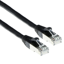 Act CAT6A S-FTP Patch Cable 25m Black FB6925 kábel és adapter