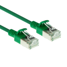 Act CAT6A U-FTP Patch Cable 0,25m Green  DC7752 kábel és adapter
