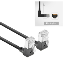 Act CAT6A U-FTP Patch Cable 0,5m Black DA6900 kábel és adapter