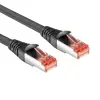Act CAT6A U/FTP Patch Cable 0,5m Black FB5000