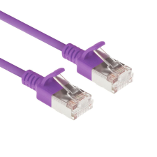 Act CAT6A U-FTP Patch Cable 1,5m Purple DC7351 kábel és adapter
