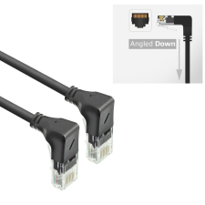 Act CAT6A U-UTP Patch Cable 0,5m Black DD5900 kábel és adapter