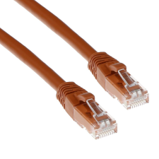 Act CAT6A U-UTP Patch Cable 0,5m Brown IB2200 kábel és adapter