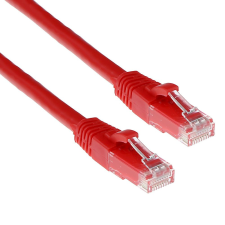 Act CAT6A U-UTP Patch Cable 10m Red (IB2510) kábel és adapter