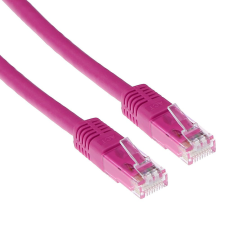 Act CAT6A U-UTP Patch Cable 1,5m Pink IB7351 kábel és adapter