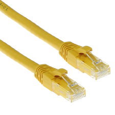 Act CAT6A U-UTP Patch Cable 1m Yellow IB2801 kábel és adapter