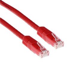 Act CAT6A U-UTP Patch Cable 20m Red IB3720 kábel és adapter