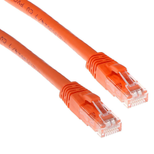 Act CAT6A U-UTP Patch Cable 3m Orange kábel és adapter