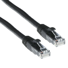 Act CAT6A U-UTP Patch Cable 7m Black IB2907 kábel és adapter