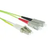Act LSZH Multimode 50/125 OM5 fiber cable duplex with LC and SC connectors 2m Green  RL5902