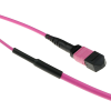 Act Multimode 50/125 OM4(OM3) polarity B fiber trunk cable with MTP/MPO female connectors 50m Pink DC5025