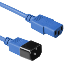 Act powercord c13 - c14 0,6m blue ak5108 kábel és adapter