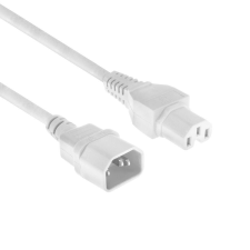 Act Powercord C14 - C15 1,2m White AK5436 kábel és adapter
