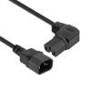Act Powercord C14 - C15 (angled right) 2m Black  AK5357